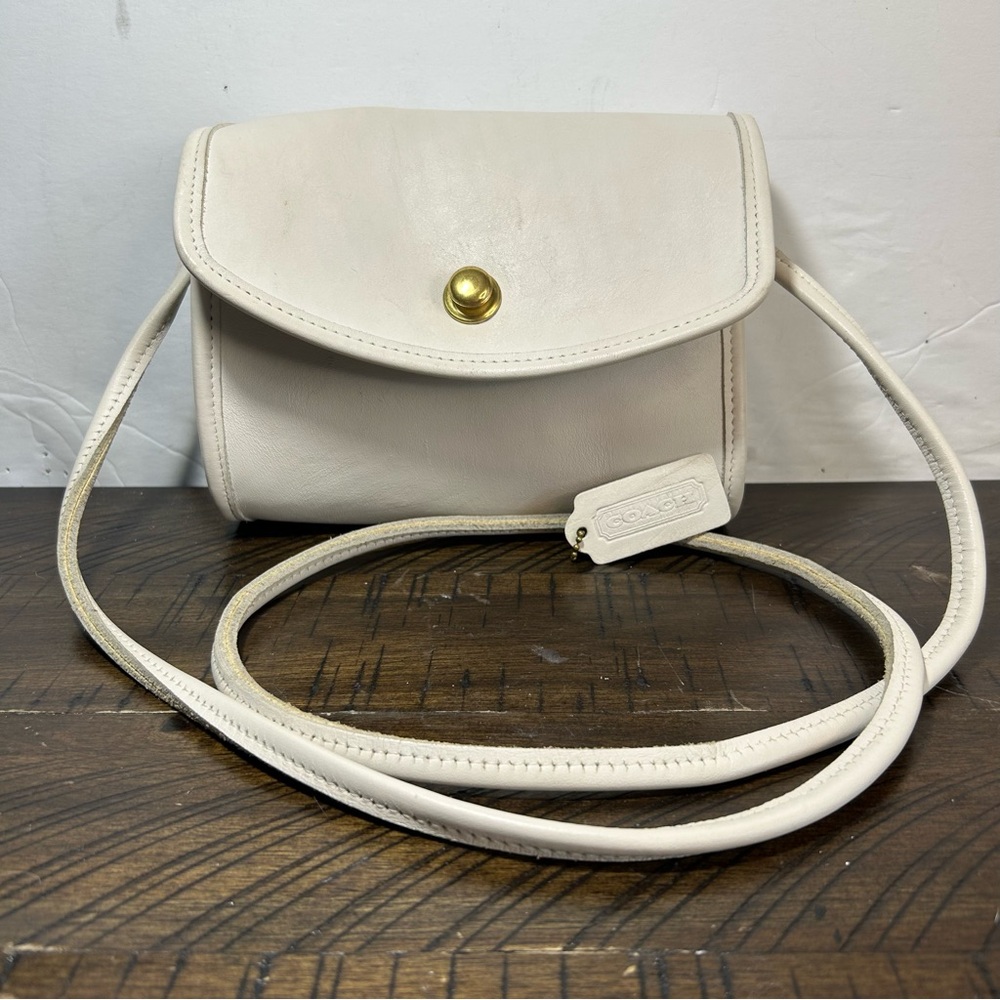 Vintage 1980’s Coach Chrystie Bag in Bone Color